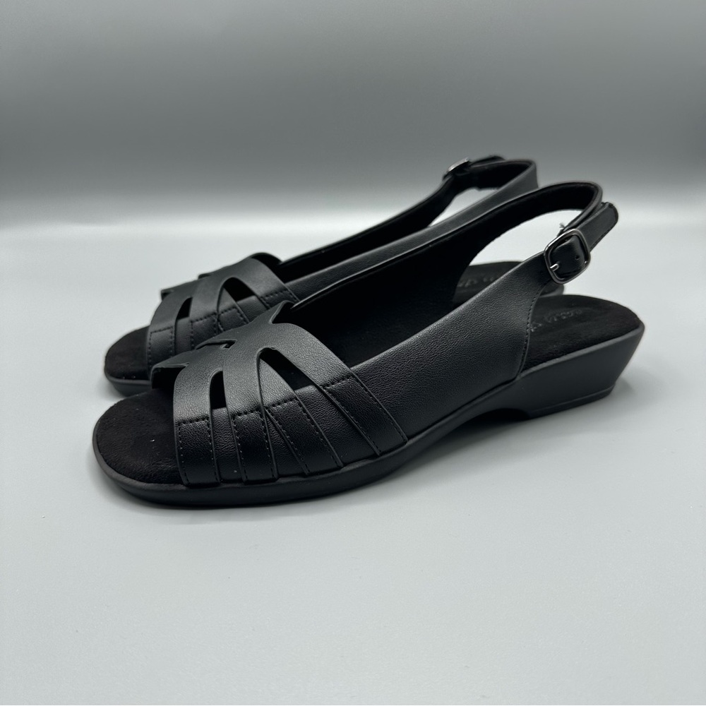 Easy Street Jovita Women's Flat Sandals 7 M Black